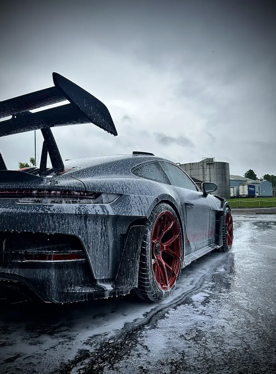 Expert car care hero background